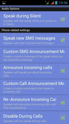 Caller Announcer android App screenshot 1